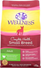 WELLNESS: Adult Health Small Breed Formula Dry Dog Food Bag, 4 lb