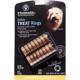 Starmark Edible Treat Rings Chicken Flavor - 1 count