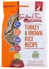 TENDER AND TRUE: DOG FOOD TURKY BROWN RICE (4.000 LB)