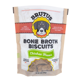 BRUTUS BROTH: Dog Biscuit Chkn, 8 oz