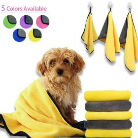 Pet dog cat bath towel soft coral fleece absorbent towel quick-drying bath towel convenient cleaning wipes pet supplies dropship