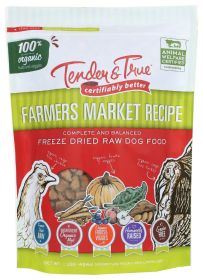 TENDER AND TRUE: Farmers Market Recipe Freeze Dried Raw Dog Food, 16 oz