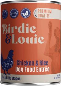 BIRDIE & LOUIE: Wet Dog Food Real Chicken and Rice, 13 oz