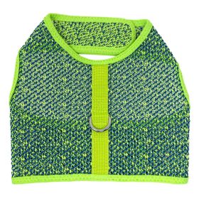 Active Mesh Dog Harness with Leash (Color: Neon Green & Blue, Size: X-Small)