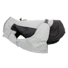 Alpine All-Weather Dog Coat (Color: Black and Gray, Size: X-Small)