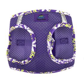 American River Choke Free Harness Hawaiian Trim (Color: Paisley Purple, Size: XX-Small)