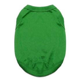 Cotton Dog Tank (Color: Emerald Green, Size: X-Small)