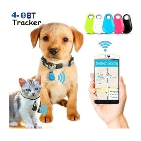 Pet Intelligent Mini Tracker; Anti Loss Tracker Alarm Locator For Dogs & Cats; Wallet Key Tracker; with battery (Color: White, Size: with battery inside)