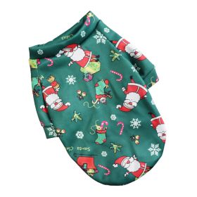 Small Dog Hoodie Coat Winter Warm Pet Clothes for Bulldog Chihuahua Shih Tzu Sweatshirt Puppy Cat Pullover Dogs; Chrismas pet clothes (Color: Green Saint, Size: 2XL only for Bulldog)