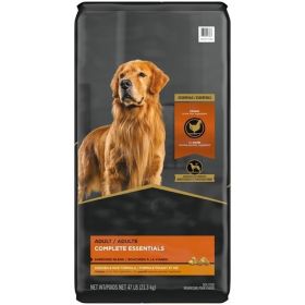 Complete Essentials for Adult Dogs Chicken Rice;  35 lb Bag (Size: 47 lbs)