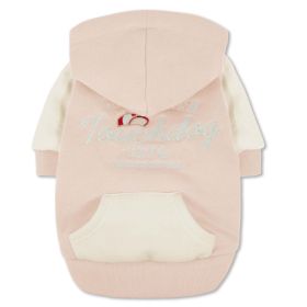 Touchdog 'Heritage' Soft-Cotton Fashion Dog Hoodie (Color: Pink, Size: X-Large)