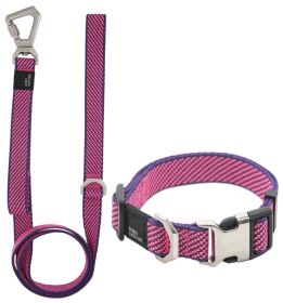 Pet Life 'Escapade' Outdoor Series 2-in-1 Convertible Dog Leash and Collar (Color: Pink, Size: Small)