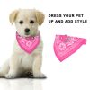 Adjustable Bandana Leather Pet Collar Triangle Scarf