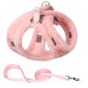 Soft and Warm Dog Harness and Leash Set - Winter Plush Dog Vest Harness with Reflective Bands