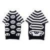 Pet Dog Halloween Costume Pumpkin Skull Death Pattern Pet Knit Sweater