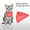 Adjustable Bandana Leather Pet Collar Triangle Scarf