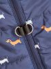 Cartoon Cardigan Waistcoat with Zipper Tractive Hole for Dogs