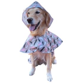 Waterproof Cape for Large and Small Dogs Windproof Raincoat Poncho for Pets (Type: Feather3XL)