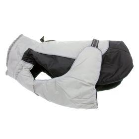 Alpine All-Weather Dog Coat (Color: Black and Gray, Size: X-Large)