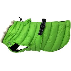 Alpine Extreme Weather Puffer Coat (Color: Lime Green, Size: 4X-Large)