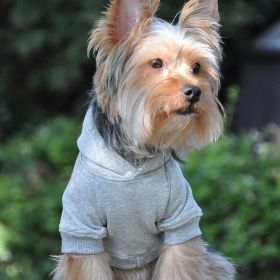 Flex-Fit Dog Hoodie (Color: Gray, Size: 2X-Large)