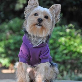 Flex-Fit Dog Hoodie (Color: Purple, Size: 2X-Large)