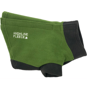 Highline Fleece Dog Coat (Color: Two Tone Green, Size: Size 26)