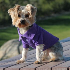 Solid Dog Polo (Color: Ultra Violet, Size: 3X-Large)