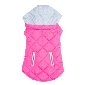 Weekender Dog Sweatshirt Hoodie (Color: Pink, Size: X-Large)