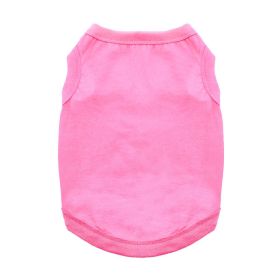 Cotton Dog Tank (Color: Carnation Pink, Size: Large)