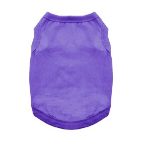 Cotton Dog Tank (Color: Ultra Violet, Size: Large)