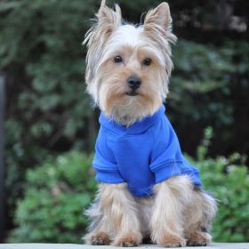 Flex-Fit Dog Hoodie (Color: Blue, Size: Large)