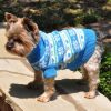 Combed Cotton Snowflake and Hearts Dog Sweater