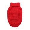 Combed Cotton Cable Knit Dog Sweater