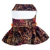 Fall Leaves Harness Dress With Matching Leash