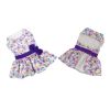 Purple Butterfly Dog Dress with Matching Leash