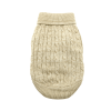 Combed Cotton Cable Knit Dog Sweater