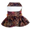 Fall Leaves Harness Dress With Matching Leash