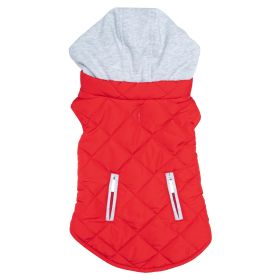 Weekender Dog Sweatshirt Hoodie (Color: Red, Size: X-Small)